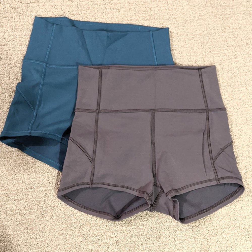 Lululemon In Movement Short 2.5” Purple Grey - Dark Blue